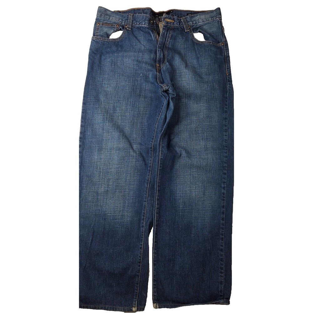 Calvin Klein Jeans Straight Leg Blue Denim Jeans Men's Size 34 x 27 Cotton